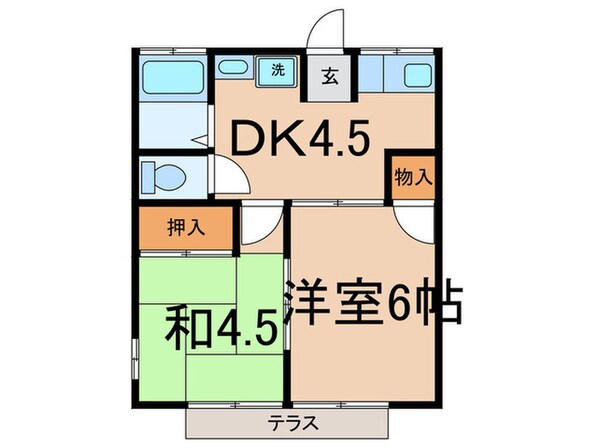 サンハイツＡの物件間取画像